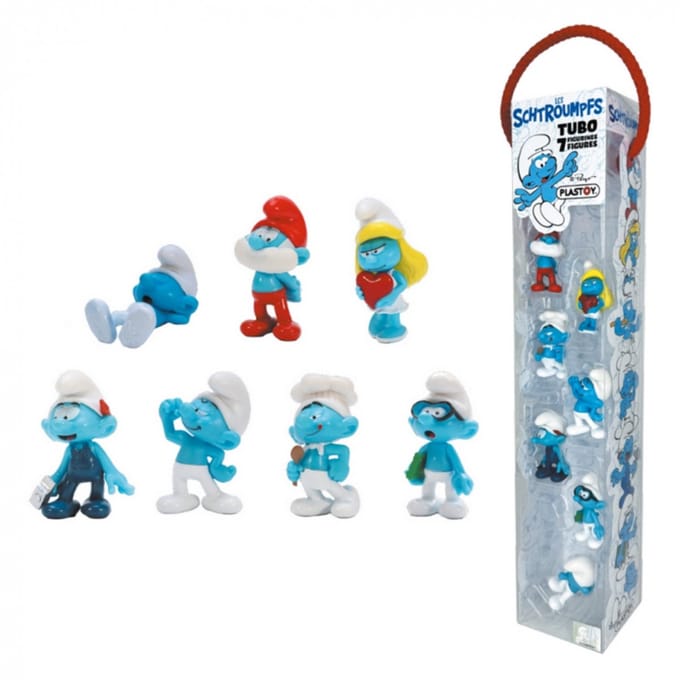 De Smurfen Set van 7 Smurfen 4 cm
