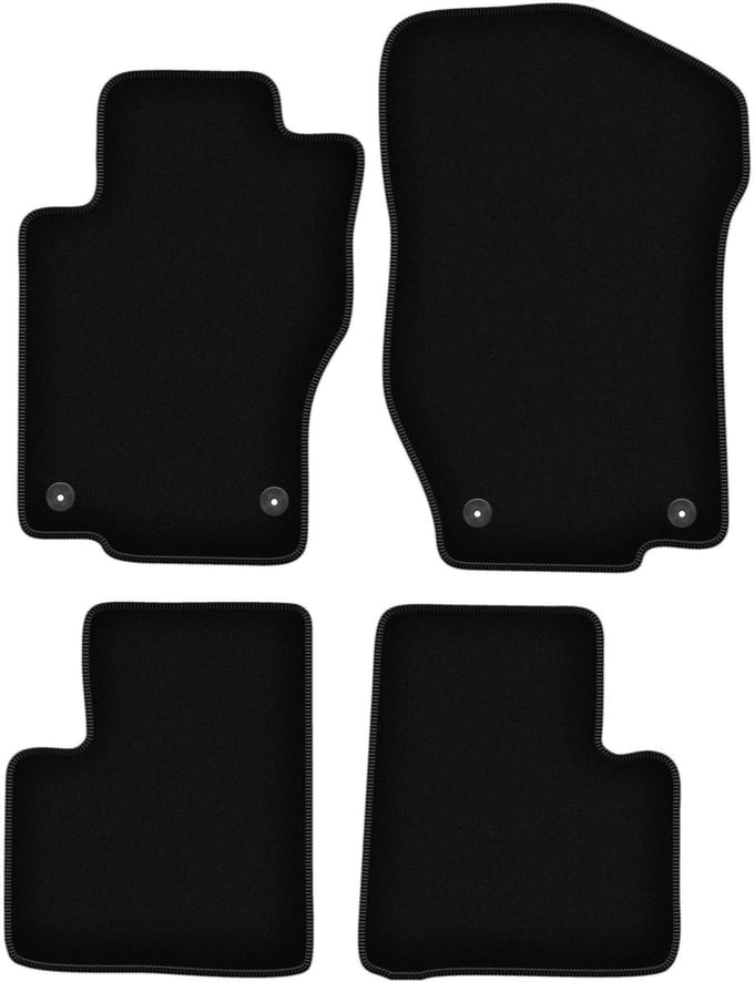 BASIC zwarte veloursmatten voor: Mercedes ML W164 SUV (2005-2011)