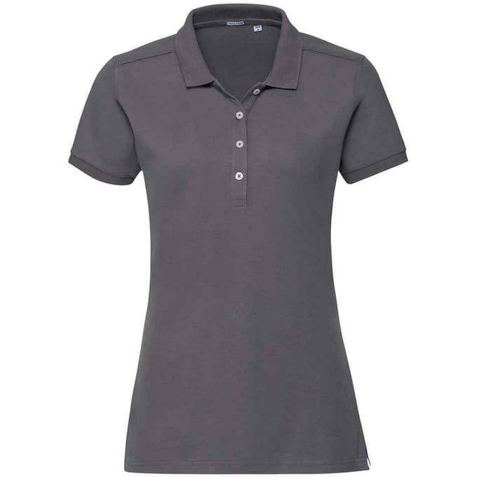 Russell Dames/Dames Piqué Stretch Poloshirt (Konvooi Grijs)