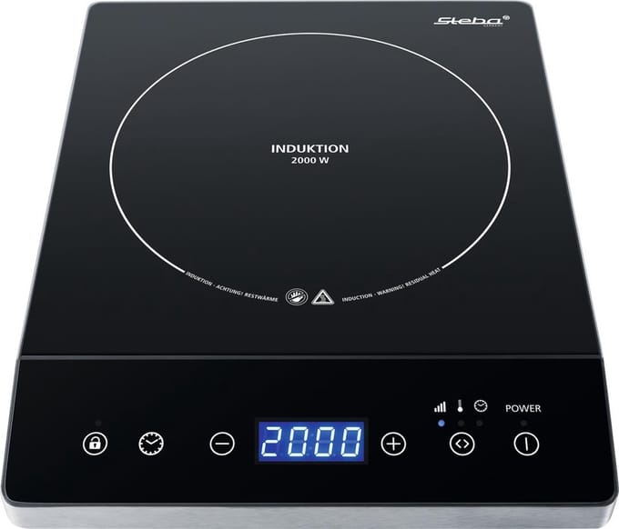 Steba IK75 - Inductiekookplaat - 1 pits - ø 23 cm - max 2000 Watt - timer - 10 vermogensniveaus