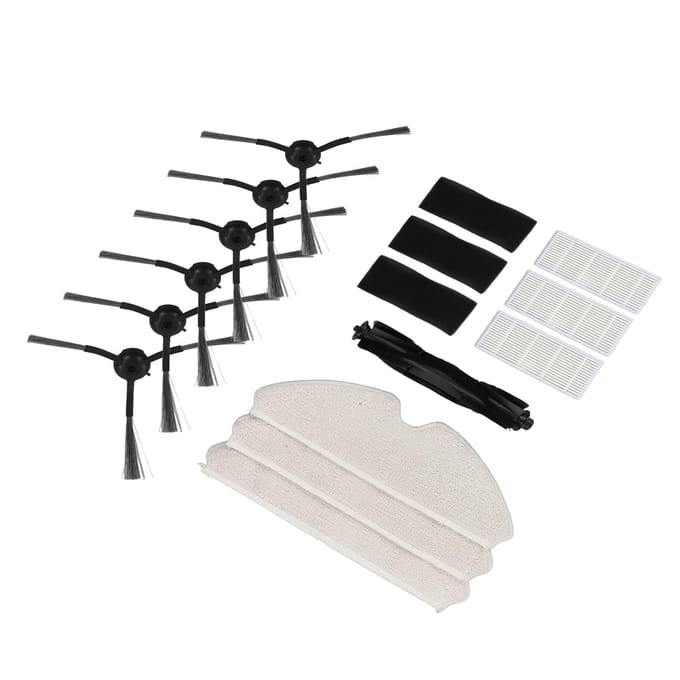 Elektrische Veegmachine Vervangingsaccessoires Kit Complete Opzetstukken Set voor Uoni V980plus white