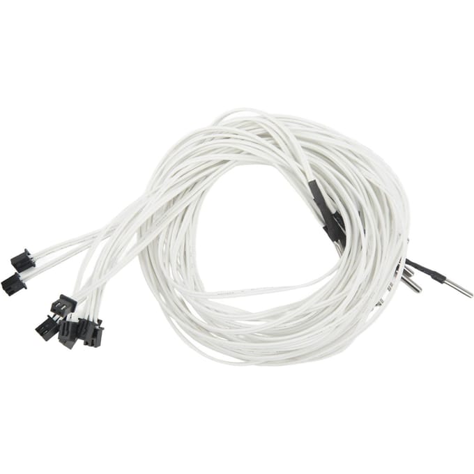 10 stuks Thermistor Sensor V2 Upgrade 3950 XH2.54 2-pins voor Ender 3 5 Pro CR6 CR10 3D-printer white
