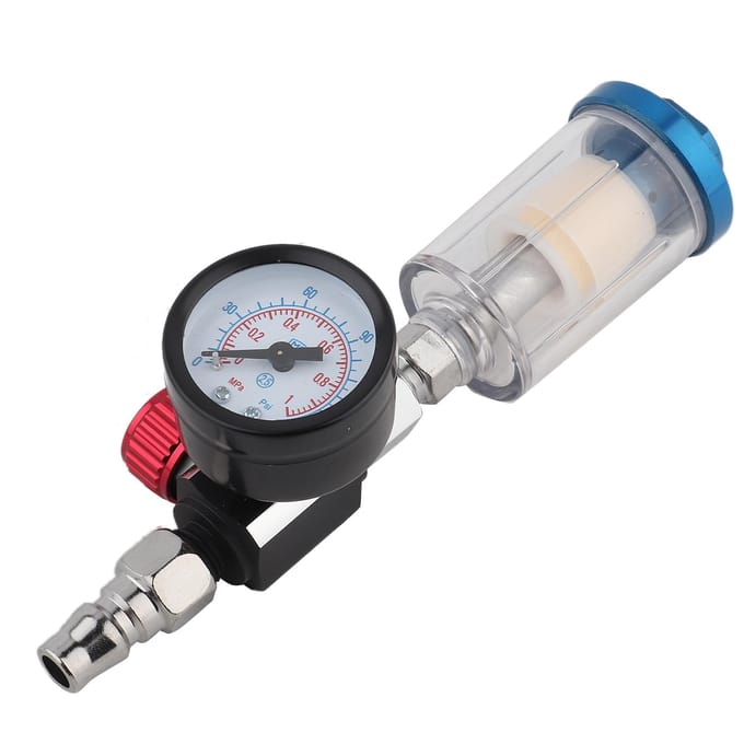 Régulateur de pression d'admission d'air de 14 pouces en ligne, piège à eau et à huile, filtre séparateur, pistolet de pulvérisation