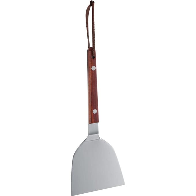 Pelle à crêpes en acier inoxydable, pelle à barbecue, poignée de cuisine, pelle de cuisine 85 brown