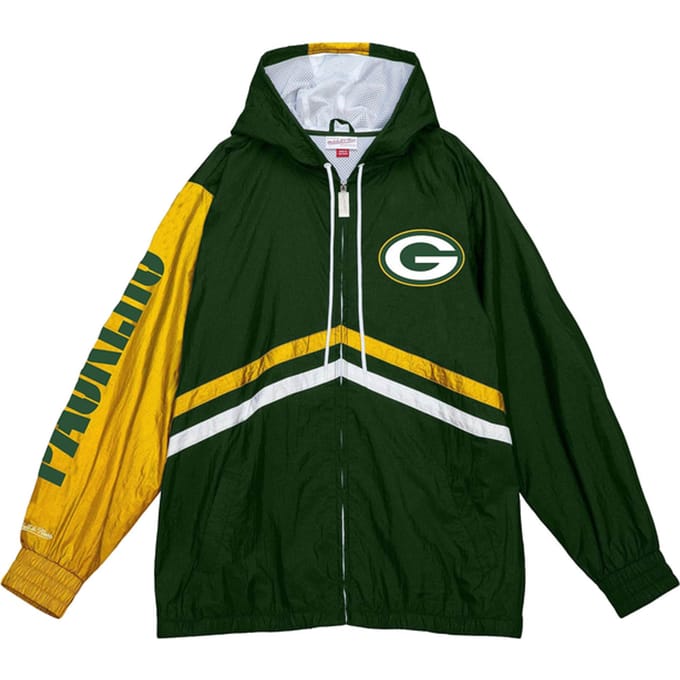 Windjack voor heren NFL Undeniable windjack met volledige ritssluiting Grepac donkergroen