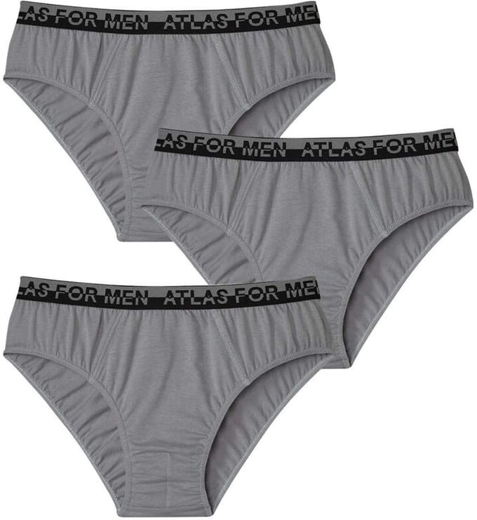 ATLAS FOR MEN - Set van 3 comfortabele slips - Heren - Verkrijgbaar in grote maten - L