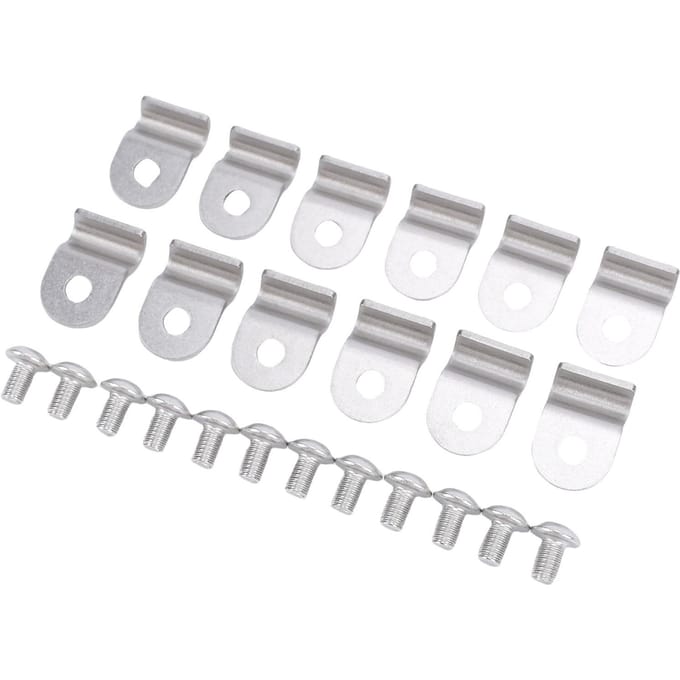 3 16 Inch Roestvrij Staal Remleiding Klem met Schroef Multifunctionele Universele Remslang Klem voor Street Rod Vrachtwagen white