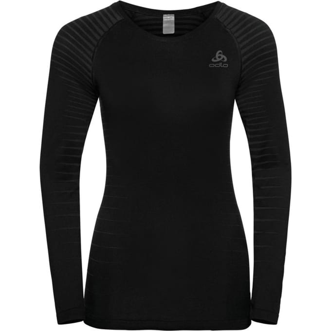 Odlo - Maat L -  Bl Top Crew Neck L/S Performance Light Dames Thermoshirt - Black