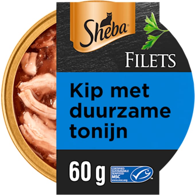 Filets Tonijn en kip in saus