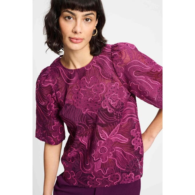POM Amsterdam Top - Dashing Plum Taglia: 36 | Magliette intime Outlet | Donna | Magenta