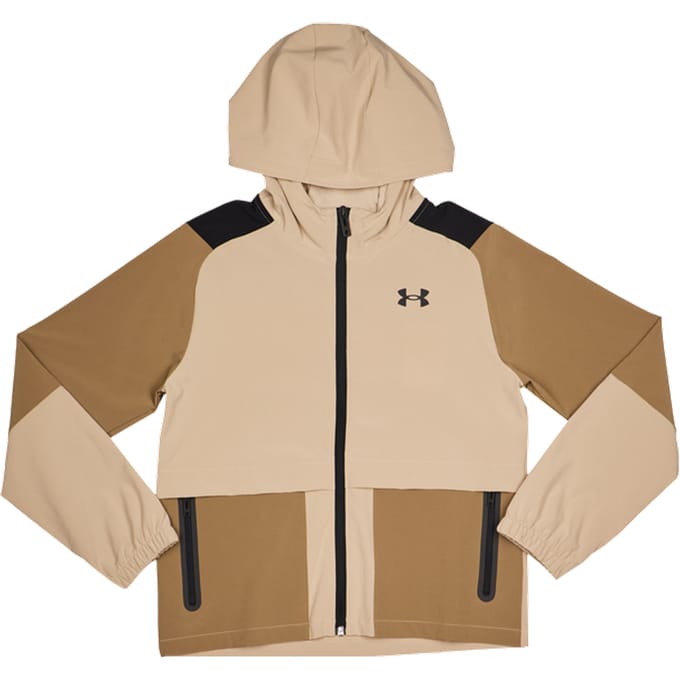 Under Armour Unstoppable Wvn Trainingspakken Kinder - Beige - Maat 137 - 149 CM - Poly Woven