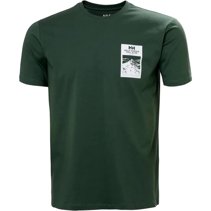 Helly Hansen Massif Graphic T-shirt Met Korte Mouwen Groen M Man