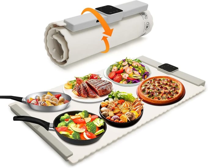 Elektrische Warmhoudplaat met Instelbare Temperatuur voor Buffet en Feesten