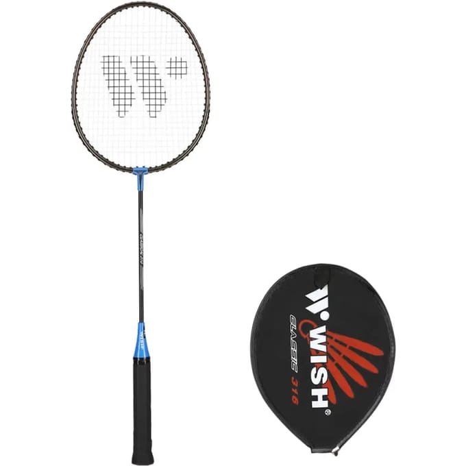 Wish Alumtec 316 - Badmintonracket - Staal-Aluminium Constructie - Lichtgewicht - G1 Grip