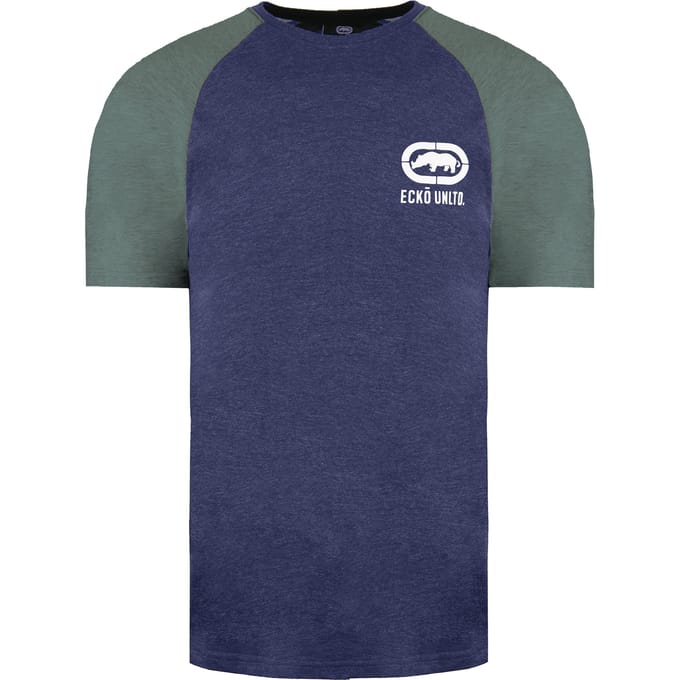 Ecko Unltd. Shadow Heren Navy Marl T-Shirt