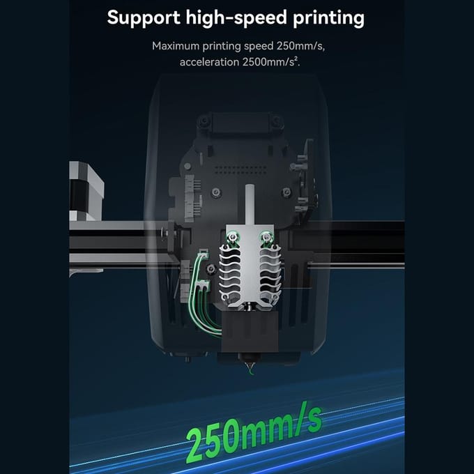 Creality Ender 3 V3 SE Hotend Kit Geassembleerd met Siliconen Sok Ondersteuning 250mms Snelle Snelheid Print zilver