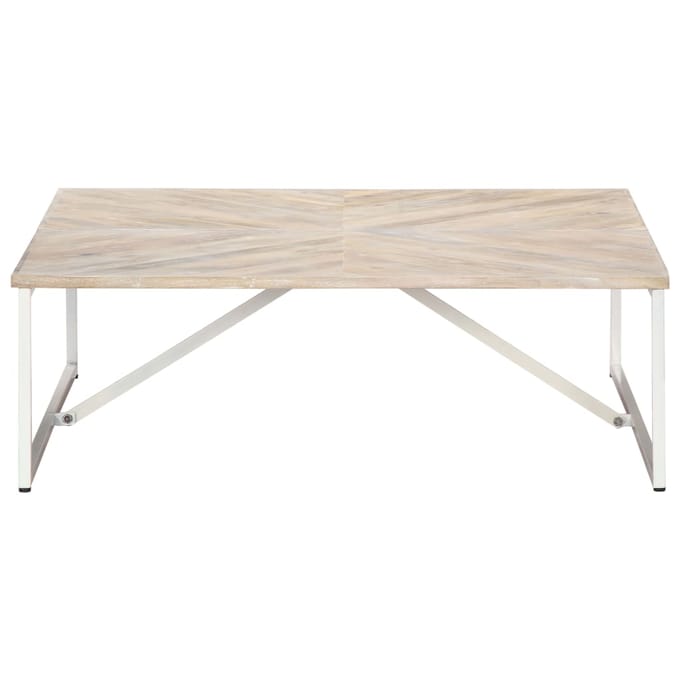 vidaXL - Salontafel - 110x110x36 - cm - massief - mangohout