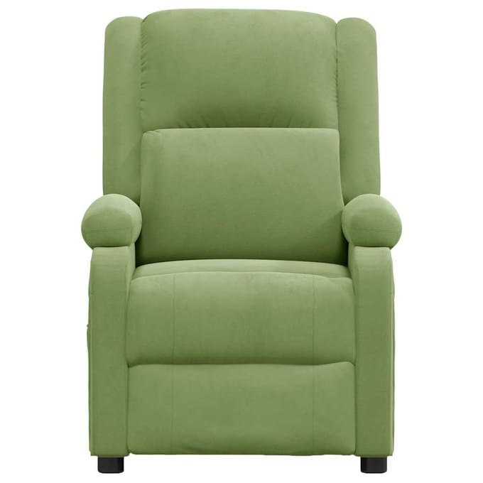 vidaXL - Fauteuil - verstelbaar - fluweel - lichtgroen
