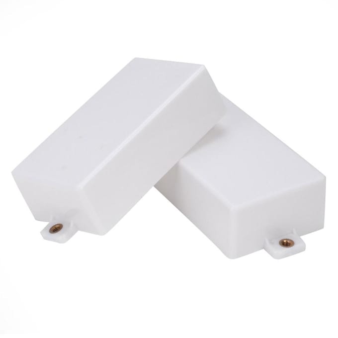 2 stuks elektrische gitaar humbucker pickup covers verzegelde gitaar vervangingsonderdelen (Wit) wit