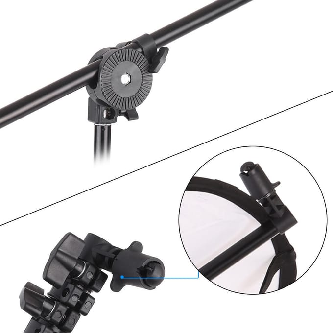 Fotostudio Uitschuifbare Reflector Diffuser Houder Standaard Boompaal Arm