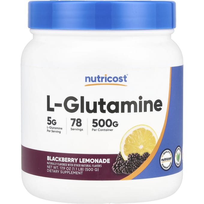 Nutricost, L-Glutamine, Limonade Mûre, 17.9 oz (500 g)