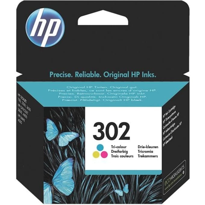 HP Inktcartridge 302 (F6U65AE) 3-kleuren