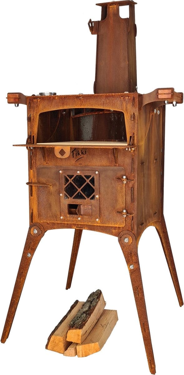 Fikki Outdoor Oven Compact - tuinhaard, barbecue, pizza oven in 1