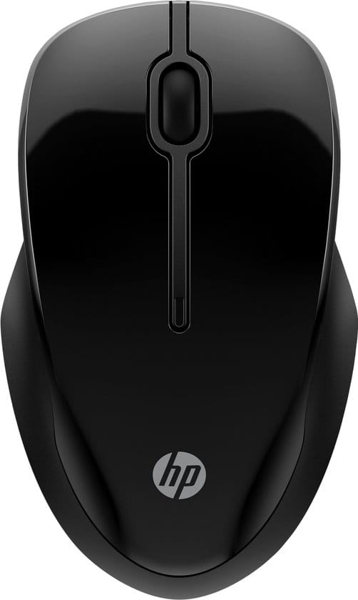 HP 250 Dual Mode Bluetooth Wireless Mouse Black - Muis - Optisch - 3 knoppen - Zwart