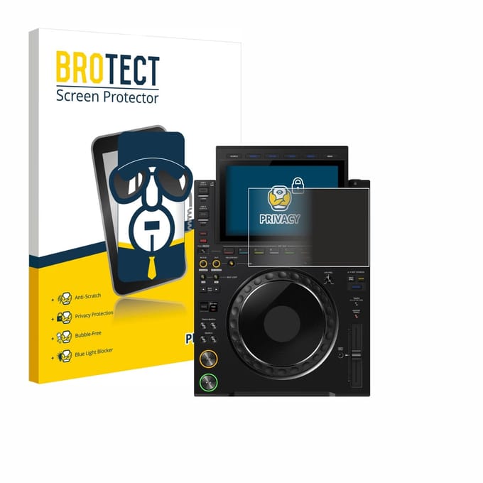 BROTECT - privacy screenprotector voor Pioneer CDJ 3000X - Folie Beschermfolie Blauwlichtfilter