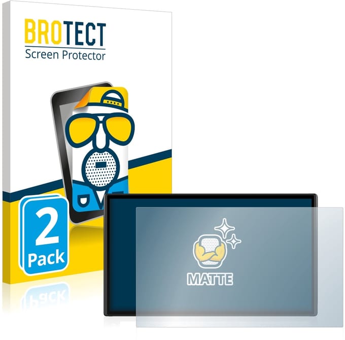 BROTECT - Screenprotector voor Garmin DriveSmart 61 LMT-S - Folie Beschermfolie matte 2 Stuks