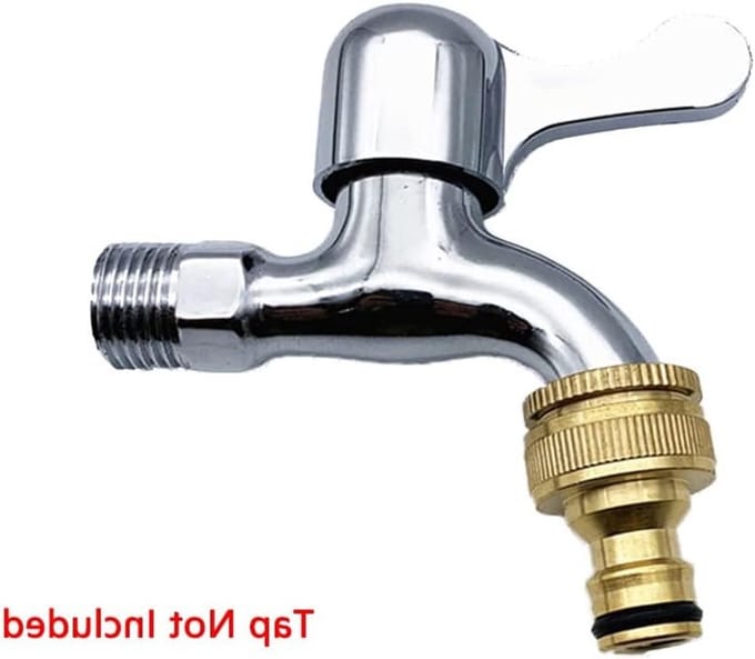 Dailygoods - Messing Tuinslang Tap Connector 2-in-1 Adapter 1/2" en 3/4"