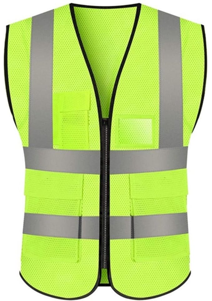 Allecto - Geel Xl mesh veiligheidsvest - Hoge zichtbaarheid