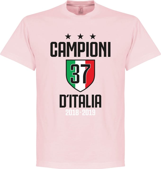 Campioni D'Italia 37 T-Shirt - Roze - M