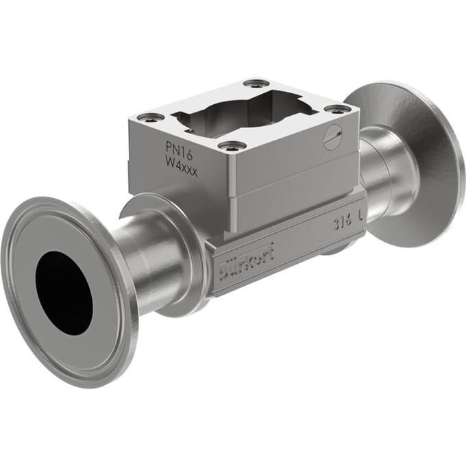 Tri-Clamp-fitting met paddle wheelsensor, DN65, RVS - Bürkert S030 - 443399