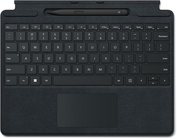 Microsoft Surface Pro Signature Keyboard w/ Slim Pen 2 Zwitsers Microsoft Cover port Zwart