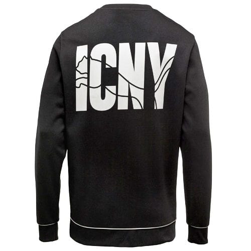Puma ICNY Logo Heren LS Zwart Sweatshirt Top Trui 568916 01 EE140