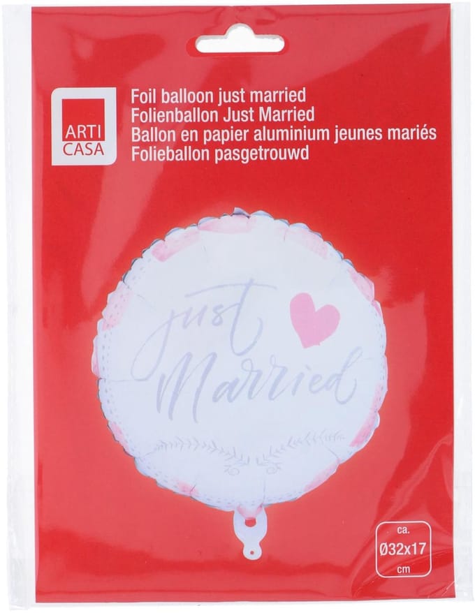 Folieballon Just Married