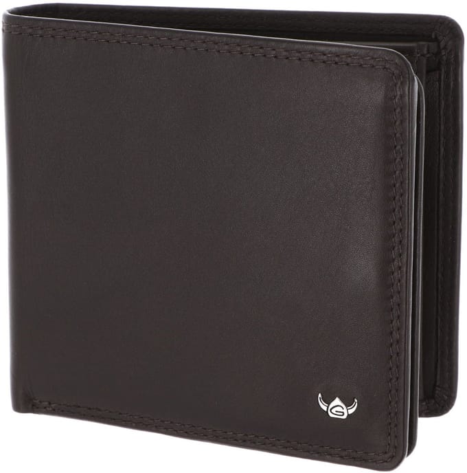 Golden Head Leren portemonnee Polo RFID Protect Scheintasche 1134 Dunkelbraun donkerbruin