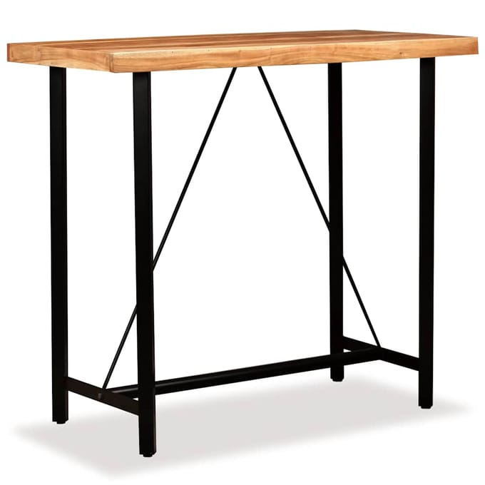 vidaXL - Bartafel - 120x60x107 - cm - massief - acaciahout