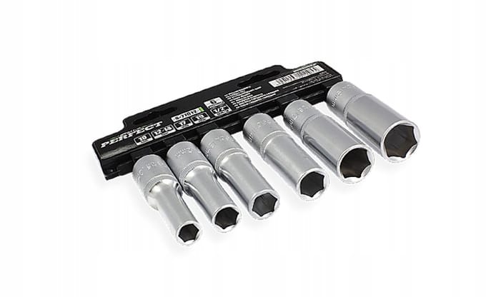 6-delige DUBBELE SET 1/2" LANG DUBBEL "PERFECT"