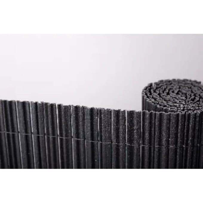 Nortene Tuinscherm Surfcane - Pvc - Zwart - 100x300cm