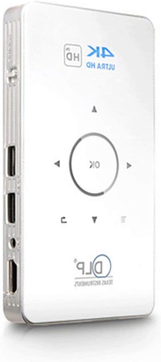 Mini Projector - Draagbare Beamer - Thuisbioscoop Creëren - Draadloze Schermdeling - 120 Inch Scherm - Wit