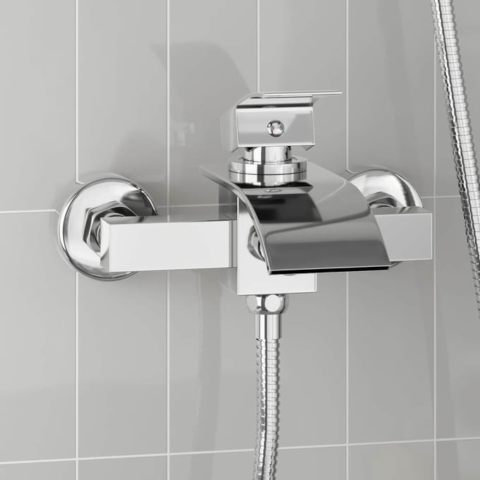 vidaXL - Douchemengkraan - Chroom - G - 1/2 - inches