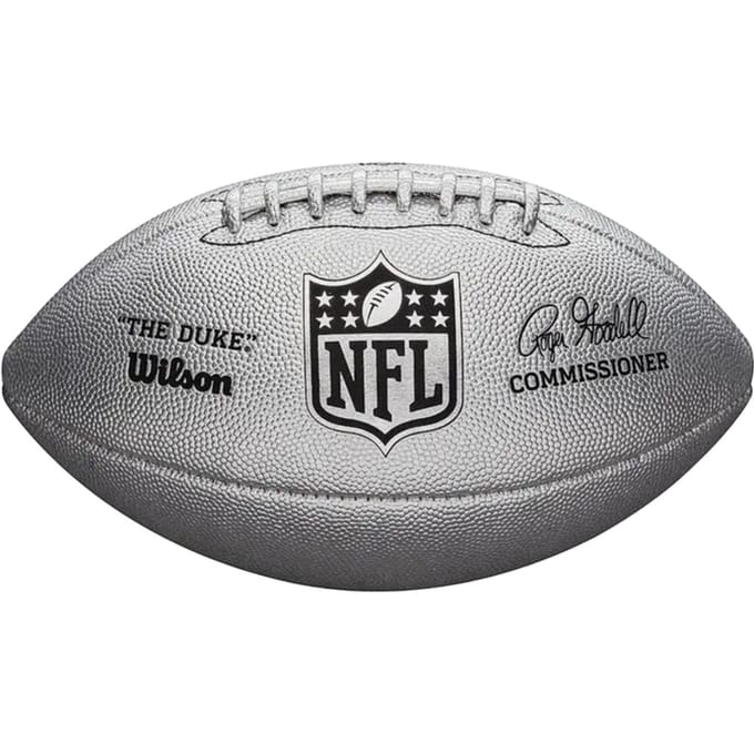 American Football Wilson DUKE METALLIC Grijs Één maat