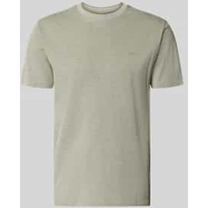 T-shirt met ronde hals en labelstitching