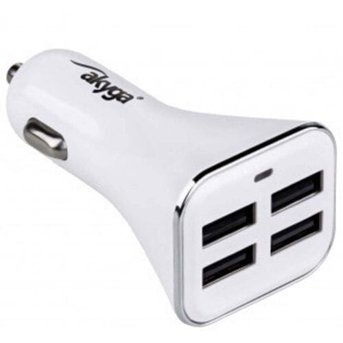 Akyga AK-CH-09 Serie - Autolader - 12V - 4xUSB - 6800mA - Wit