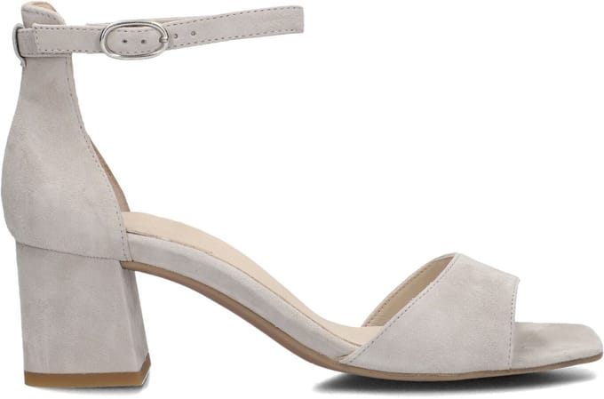 Paul Green - 6140 - Sandalen met hak - Kleur: Wit/beige - Maat: 39