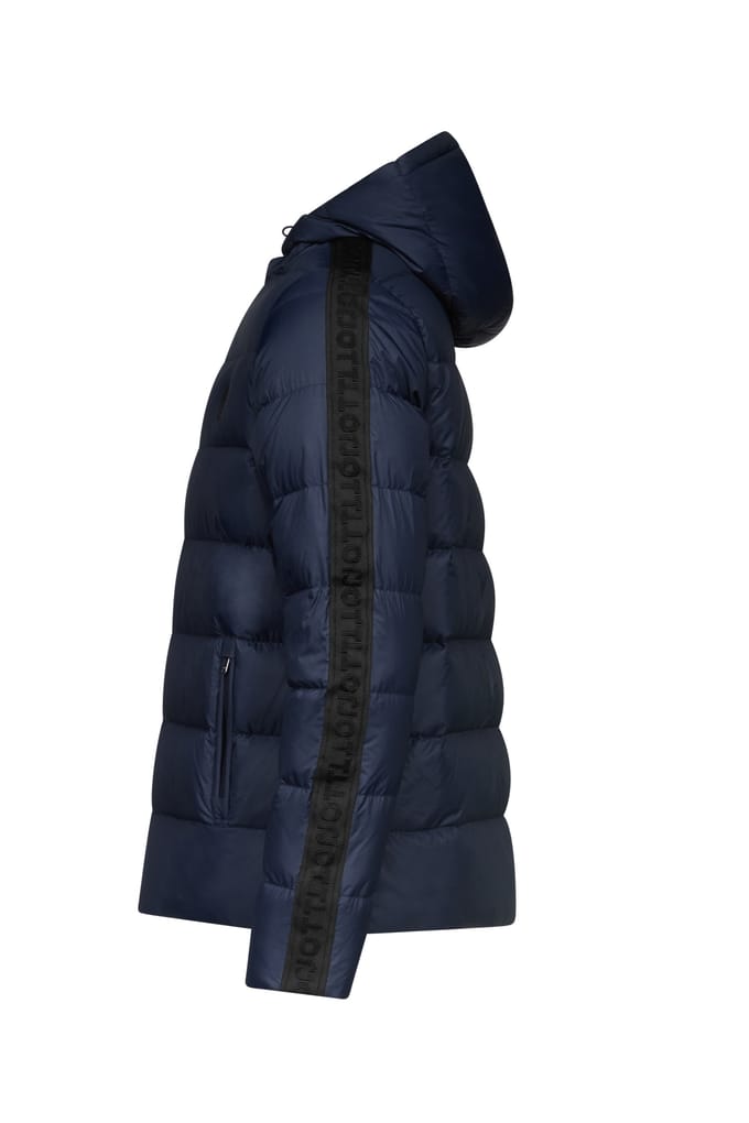 JOTT John Ribbon Down Jacket Navy Maat: XXL | Winterjassen Outlet | Heren | Blauw