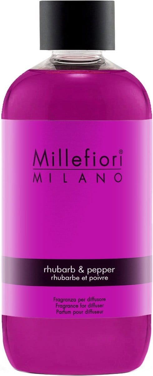 Millefiori Milano Navulling voor Geurstokjes 250 ml - Rhubarb & Pepper