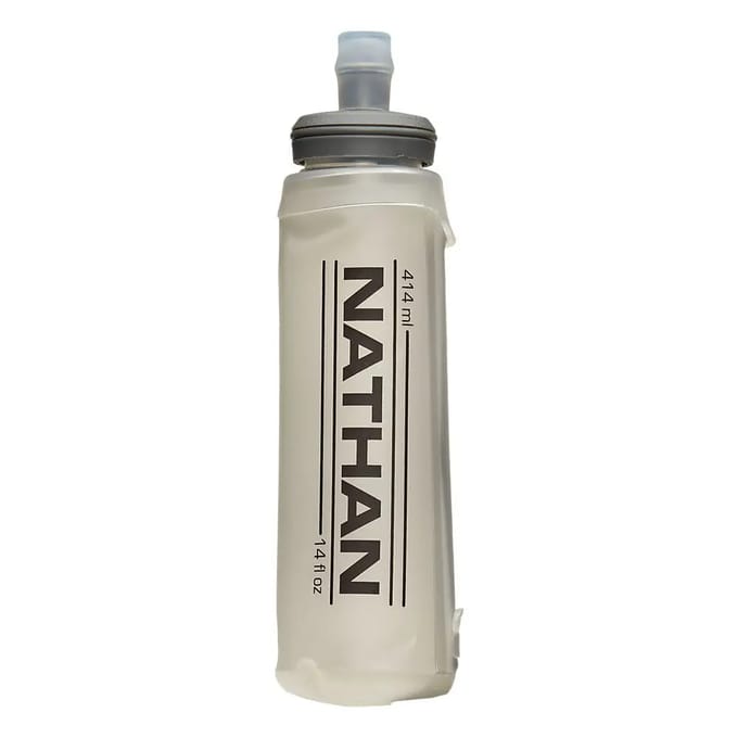 Nathan Soft Flask w/Bite Top 14 oz Clear 414ml